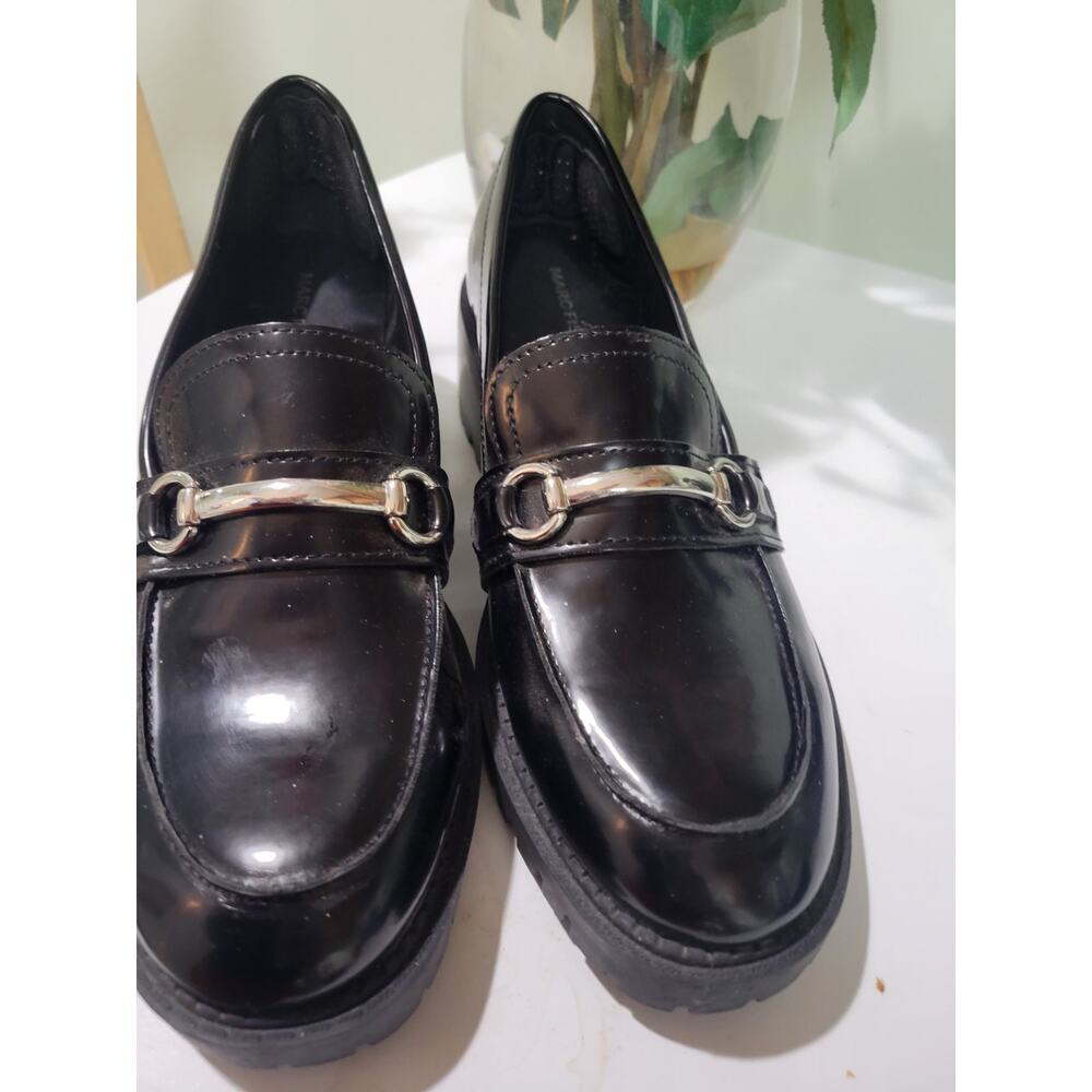 NEW MARC FISHER black block heel Shoes 8 - Picture 4 of 8